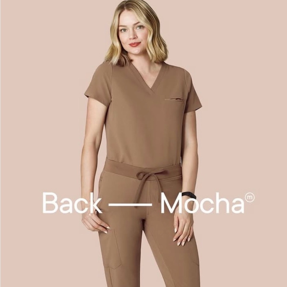 Mandala Mocha scrubs set